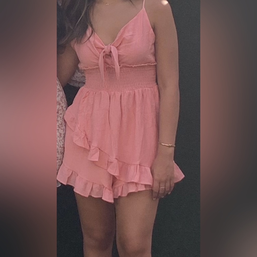 Love Tree| Pink Ruffle Romper